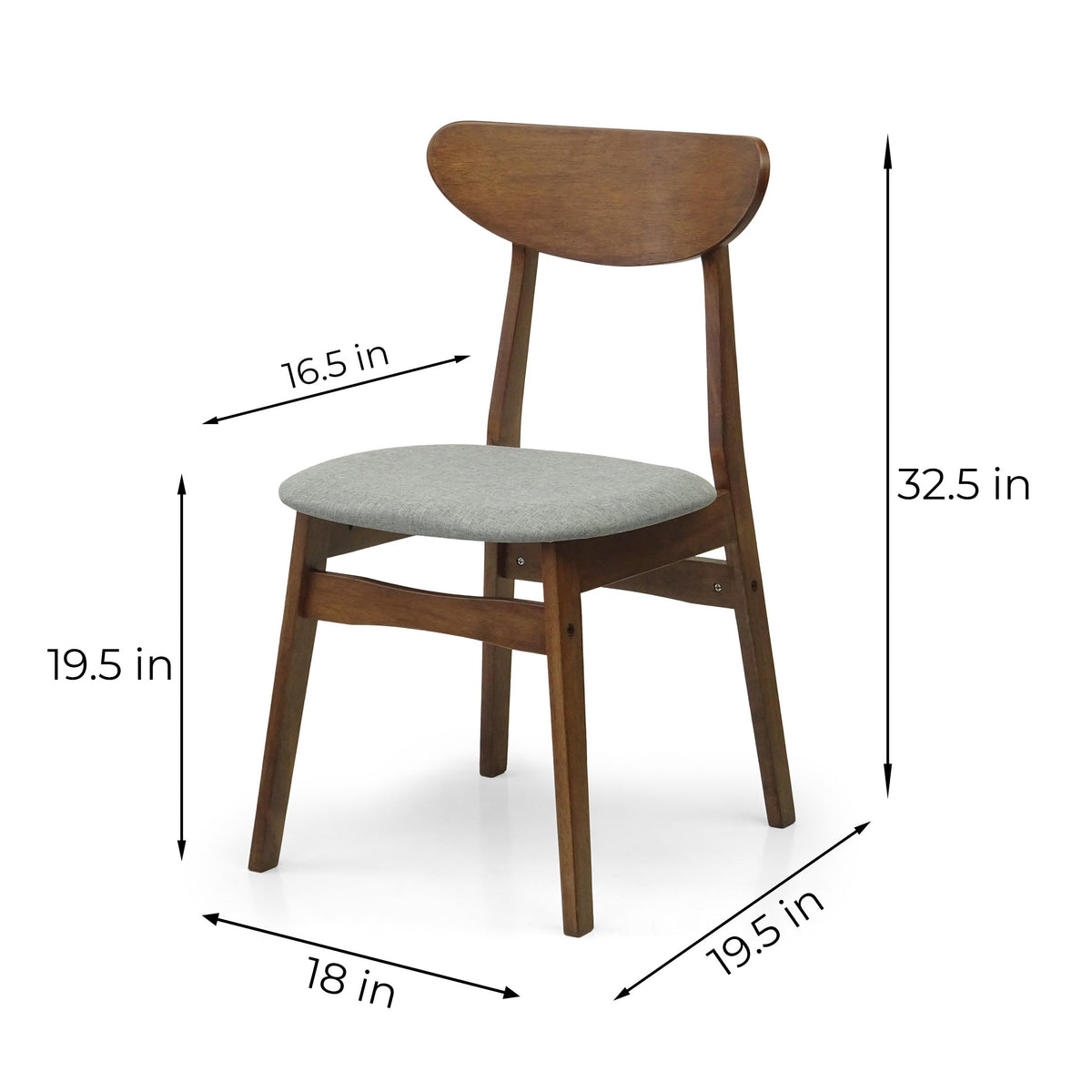 Set of 3 Square Dining Table and 2 Side Chairs Solid Wood Padded Seat Medium Brown W599