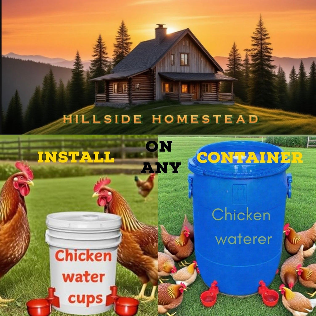 Leak Resistant Automatic Chicken Waterer Cups 8pk B870