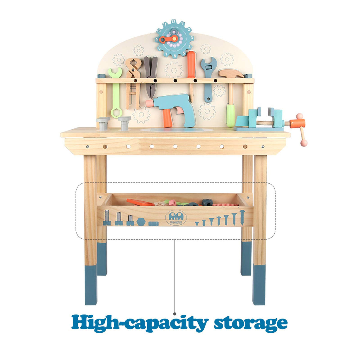 Wooden Kids Tool Bench with Tools Set N2581