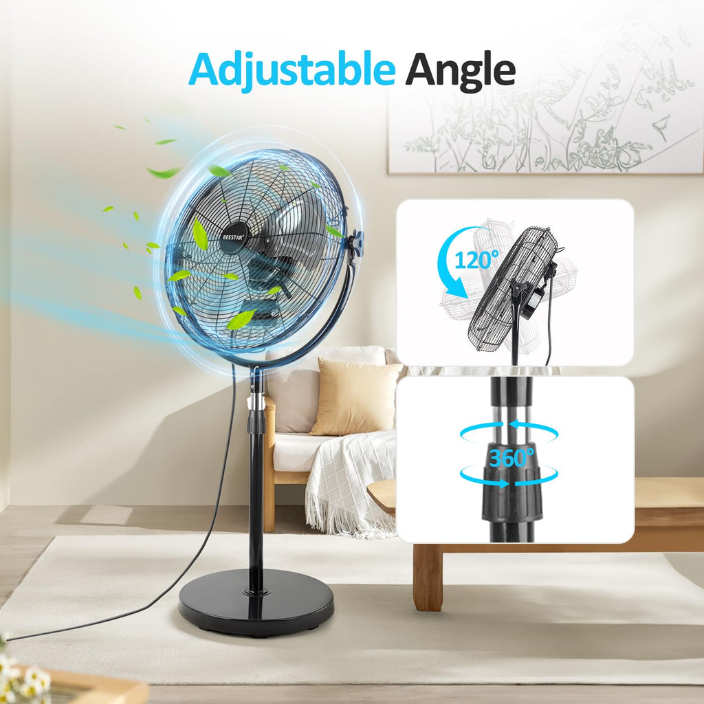 20 Inch Heavy Duty High Velocity Metal Stand Pedestal Fan N34579