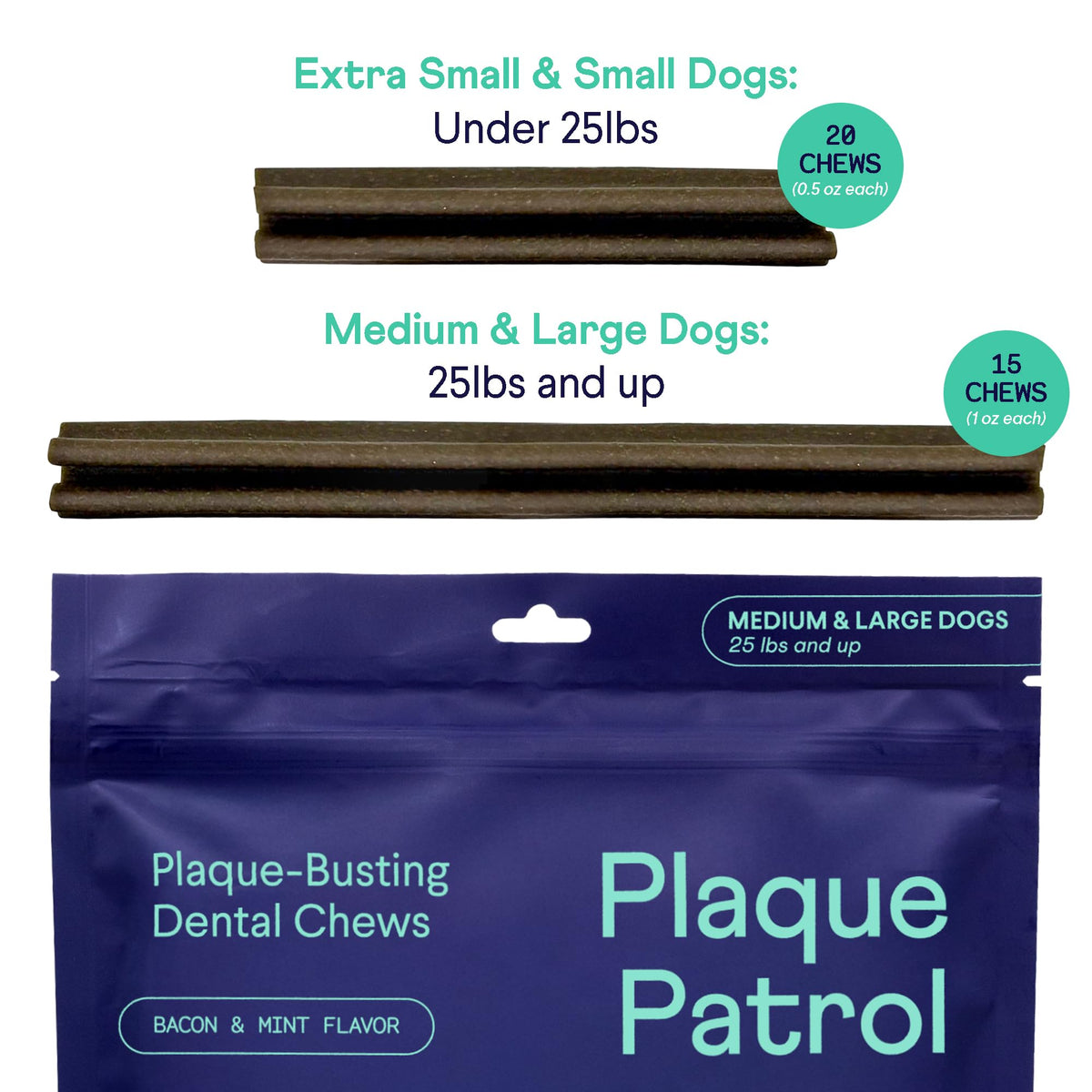 Dental Chews for Dogs 25+ lbs W158