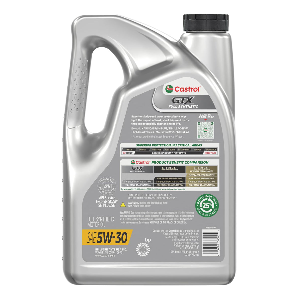 Full Synthetic 5W-30 Motor Oil, 5 Quarts B73831