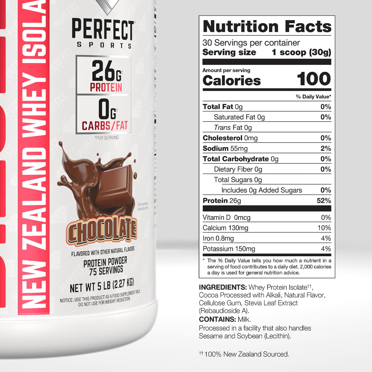 Milk Chocolate Whey Protein Isolate 5 lb X9567