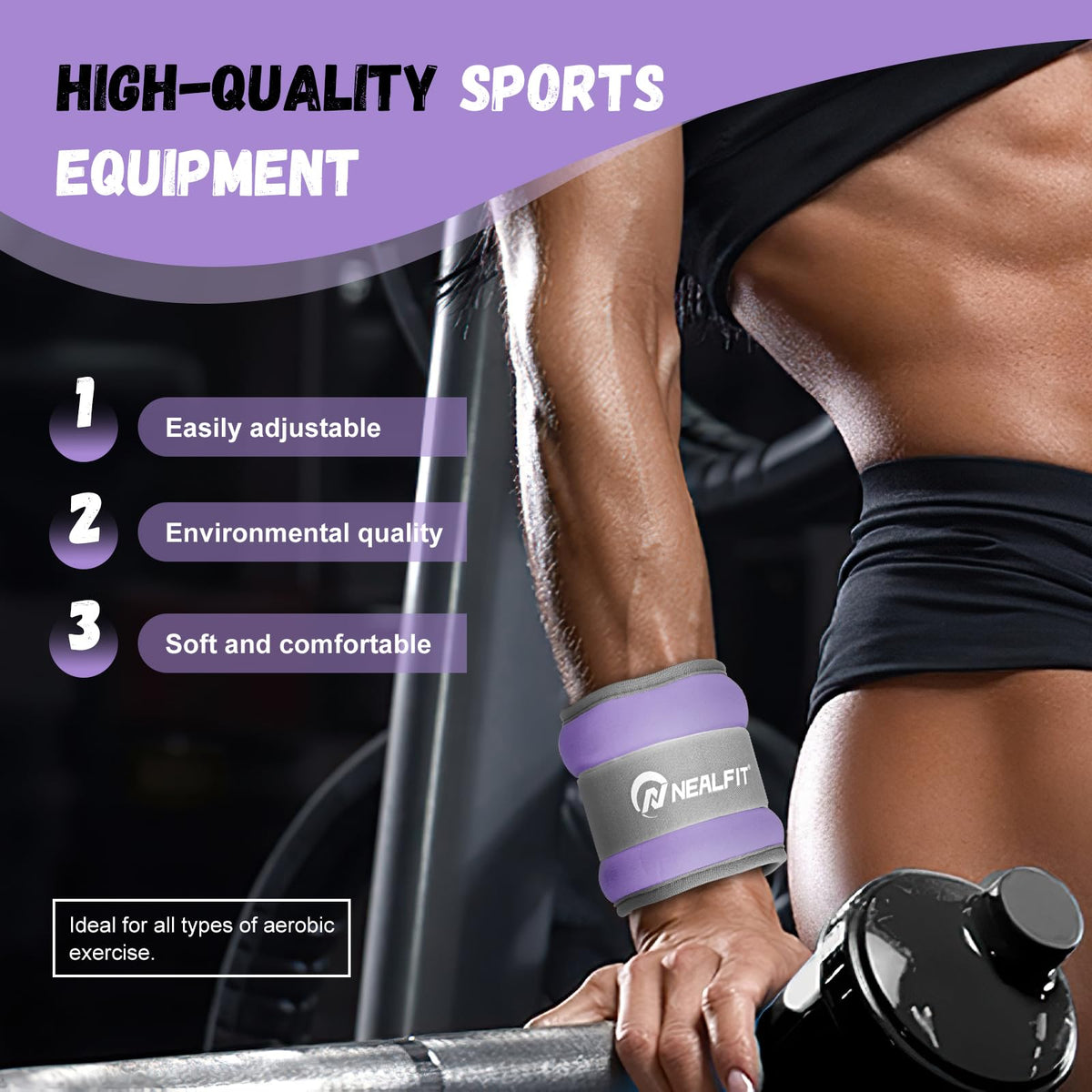 Ankle Weights with Adjustable Strap H9699