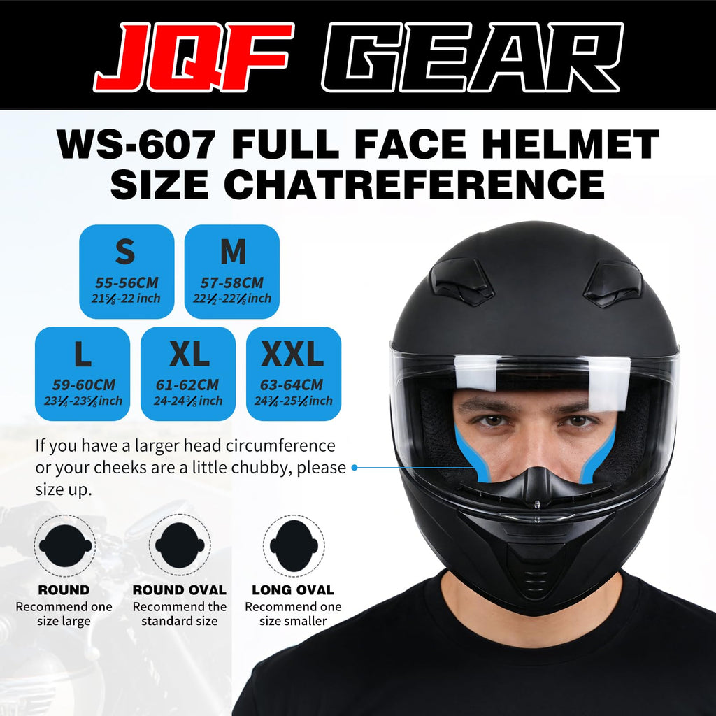 Full Face Motorcycle Helmet DOT Approved X968359