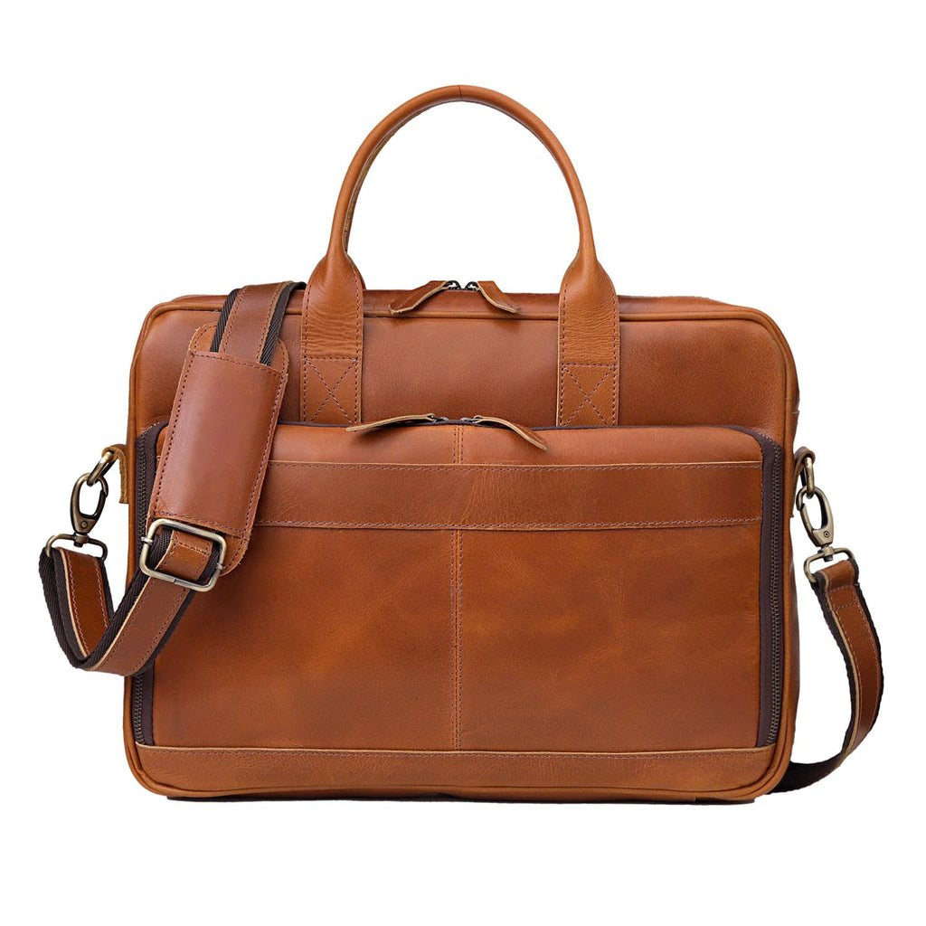 Leather Briefcase Bag P733