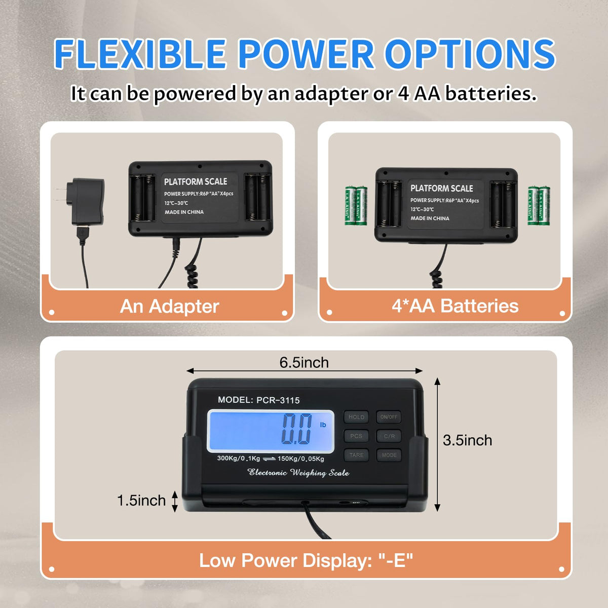 660lbs Digital Veterinary Scale with LCD E781