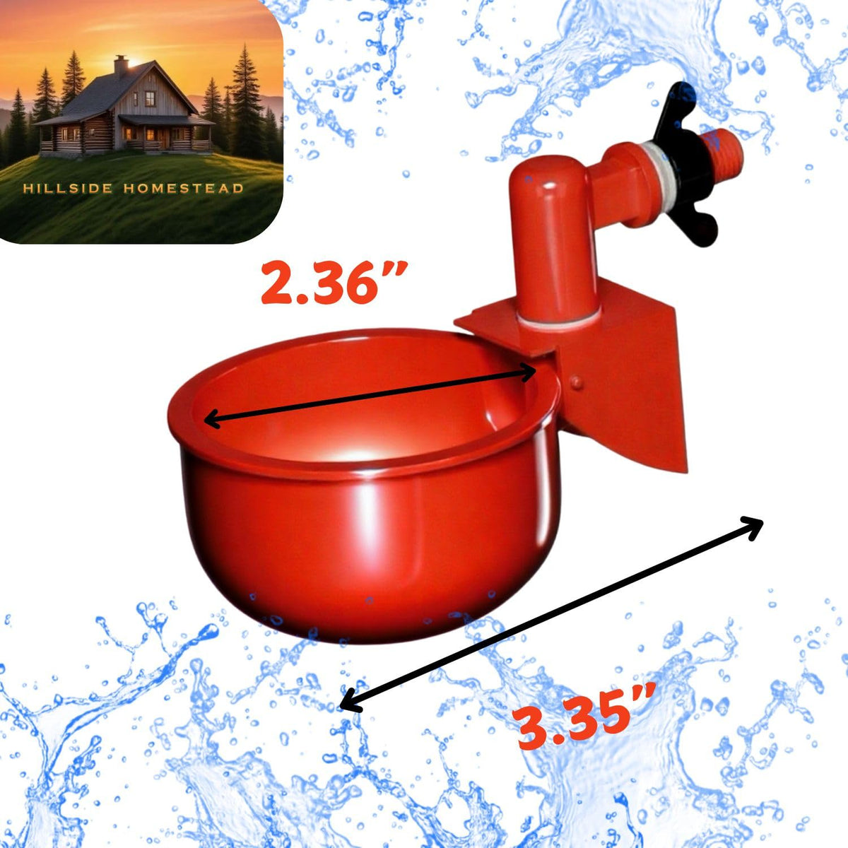 Leak Resistant Automatic Chicken Waterer Cups 8pk B870