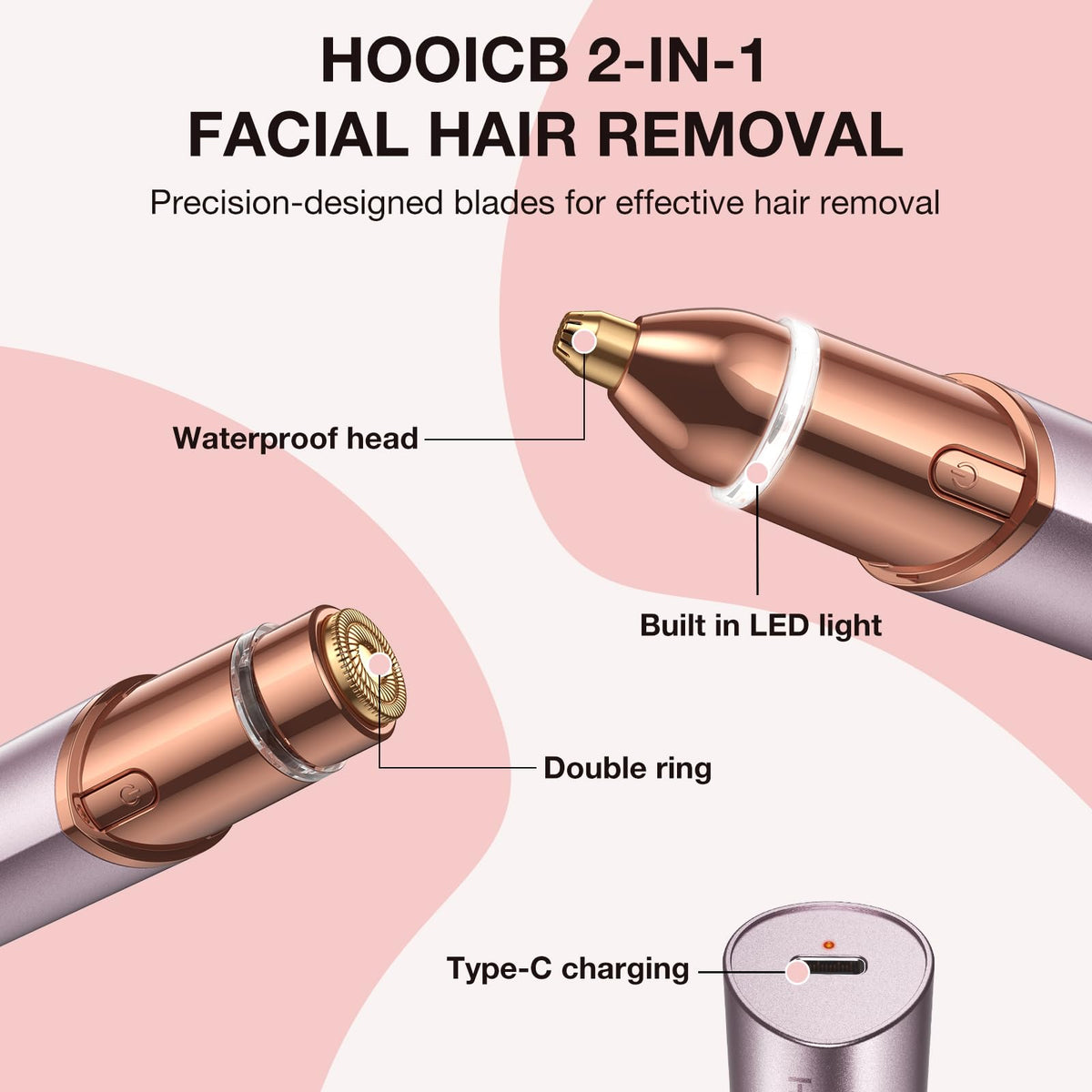 2 in 1 Electric Facial Hair Removal D16724