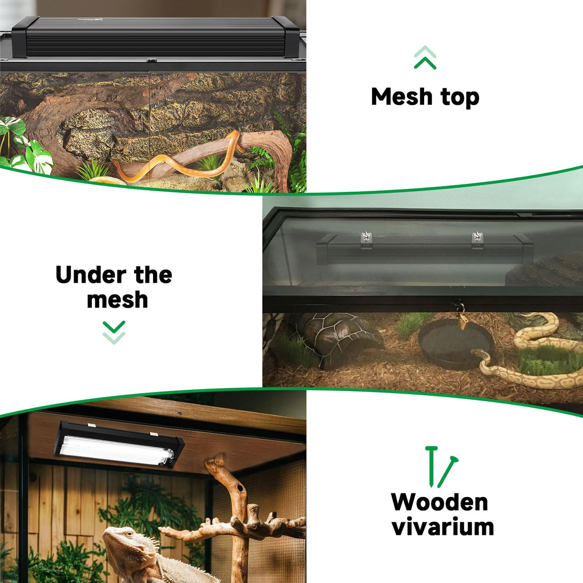 8W UVB Reptile Light Fixture Kit M23168