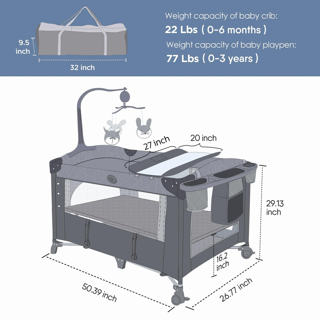 Baby Bassinet Bedside Crib V2869