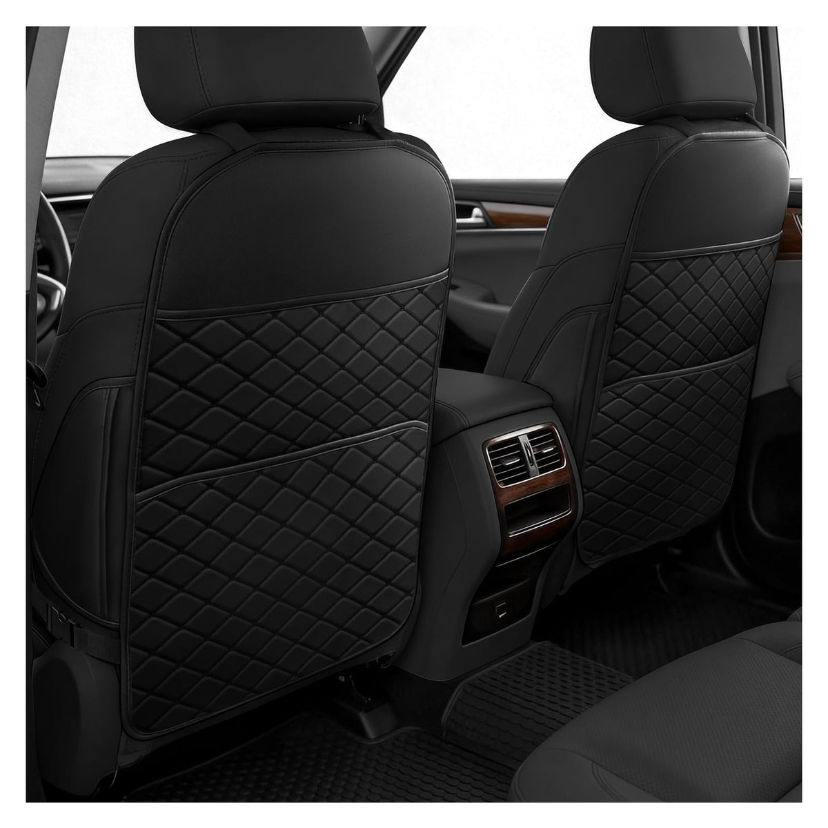 Car Seat Back Protectors Black F74939
