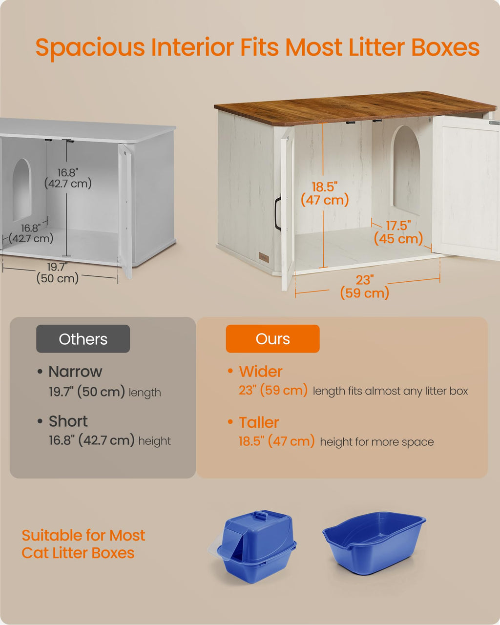 Modern Cat Litter Box Enclosure I50862