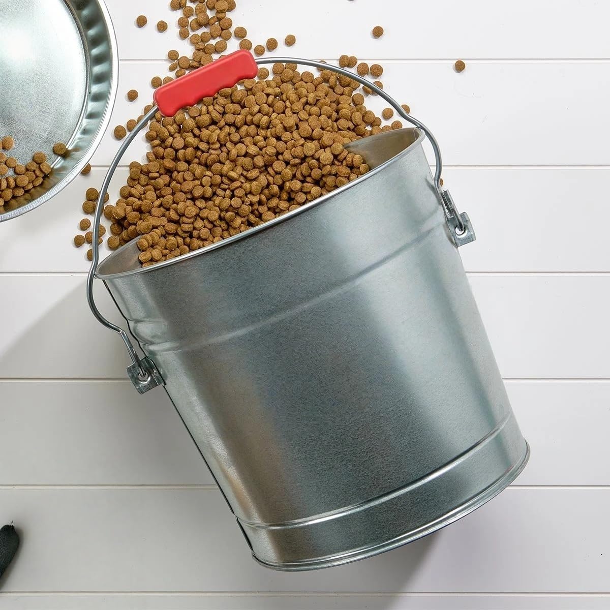 6-Gallon Galvanized Steel Storage Can with Locking Lid I194