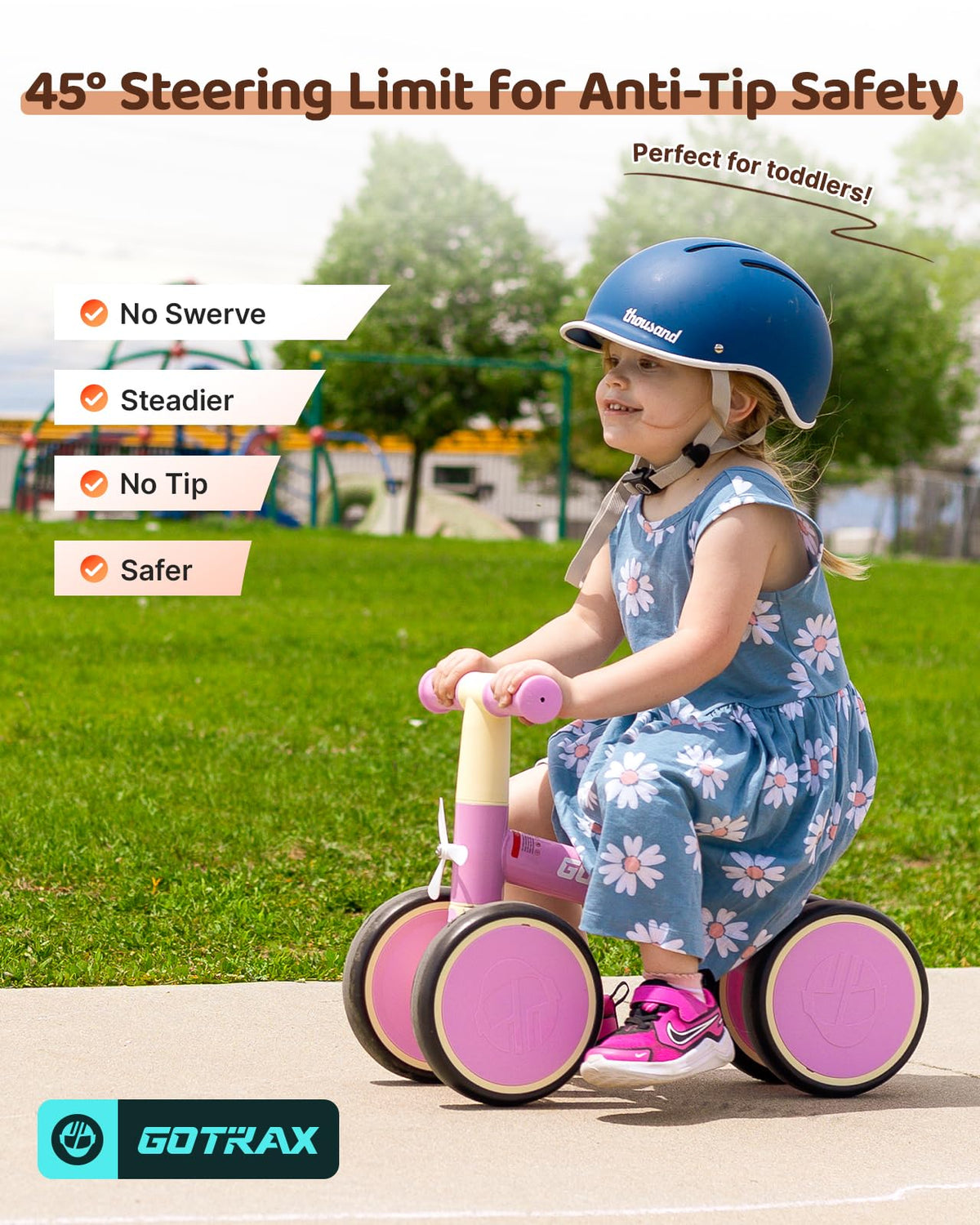 Baby Balance Bike 7" Silent Wheels Y65647