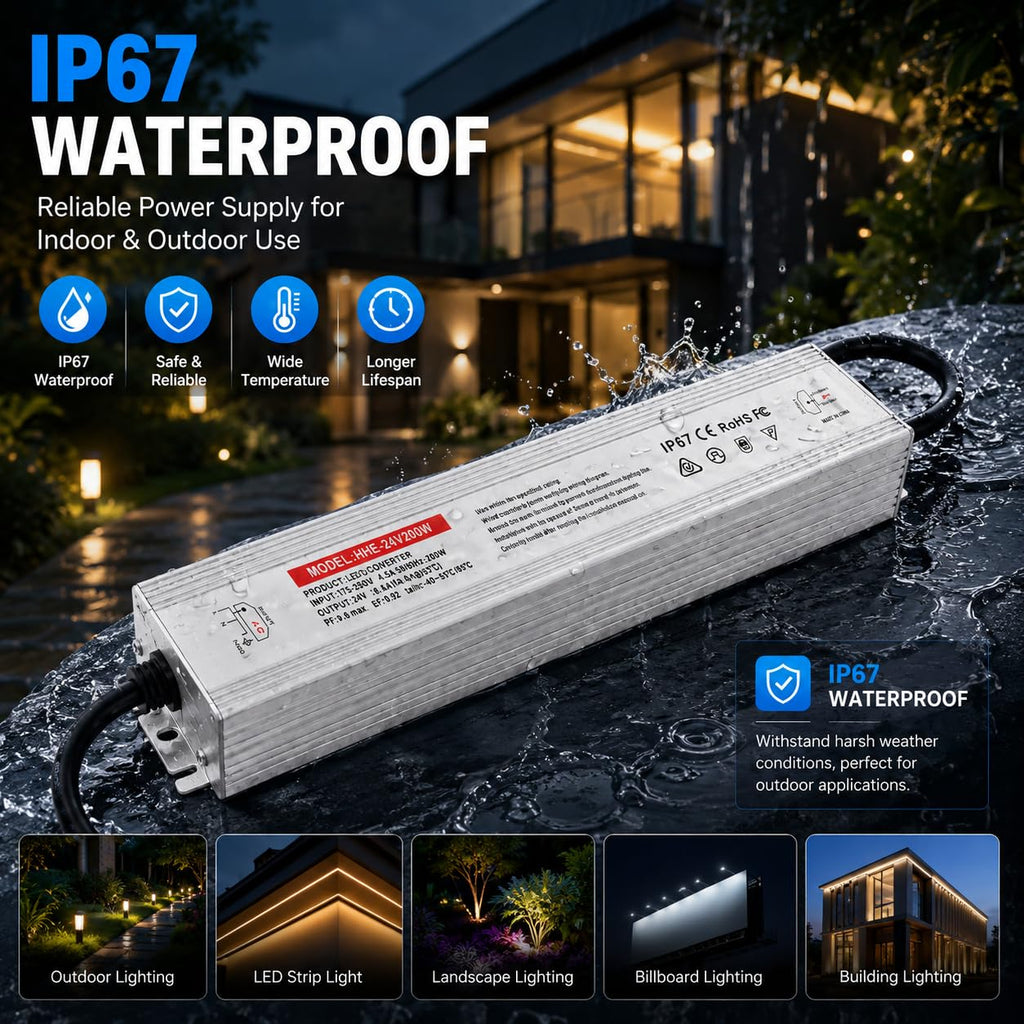 24V 200W IP67 Waterproof LED Power Supply M785107