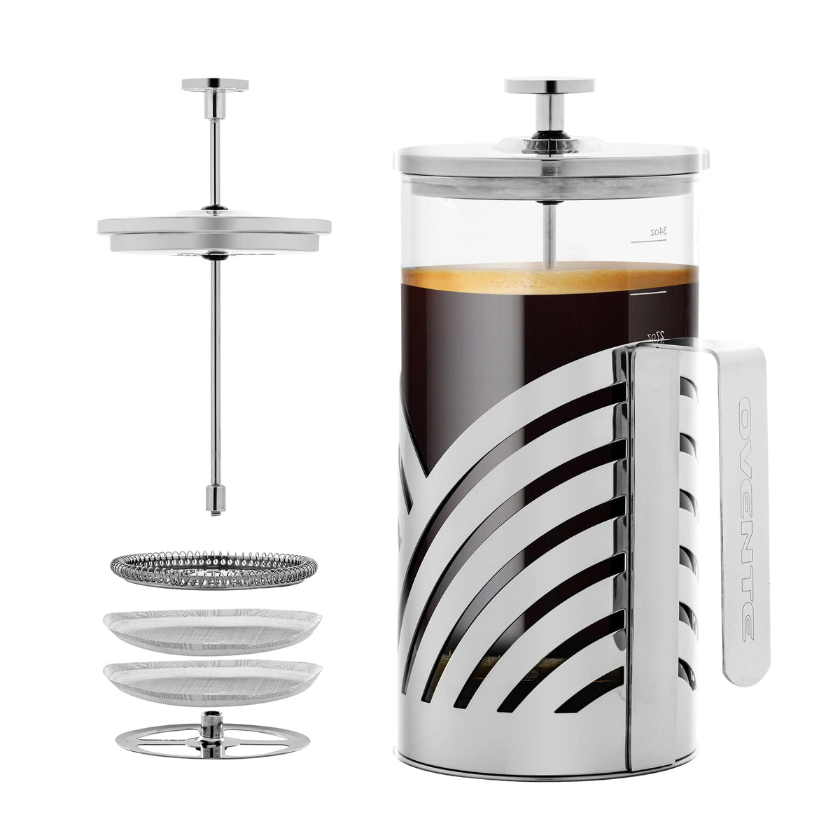 French Press Coffee Maker 34oz with 4 Filters I79949