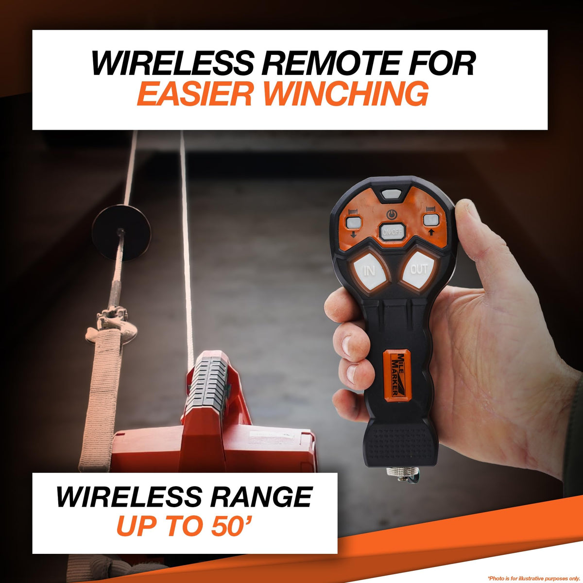 Portable Electric Winch with Synthetic Rope N964338
