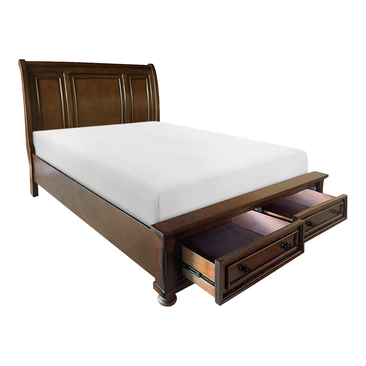California King Platform Bed Frame with Storage Drawers V24385