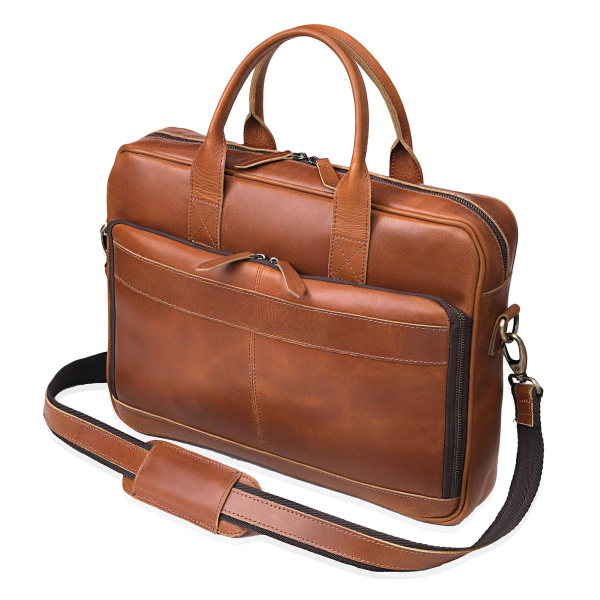 Leather Briefcase Bag P733