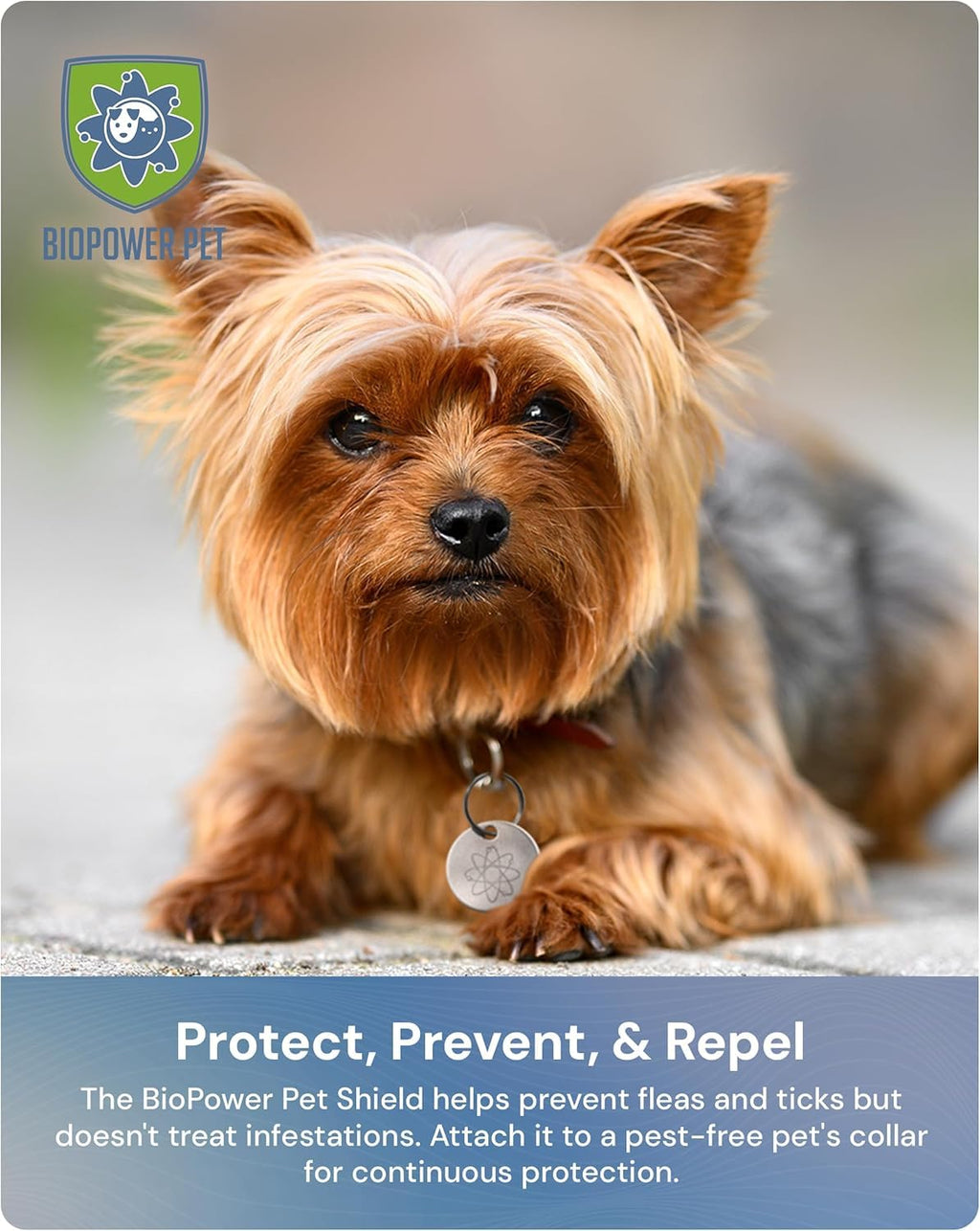 Natural Flea & Tick Repellent Collar Tag for Dogs & Cats Stainless Steel 2 Pack C93417