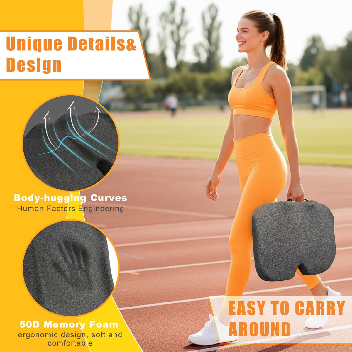 Extra Thick 50D High Density Stadium Seat Cushion M1926