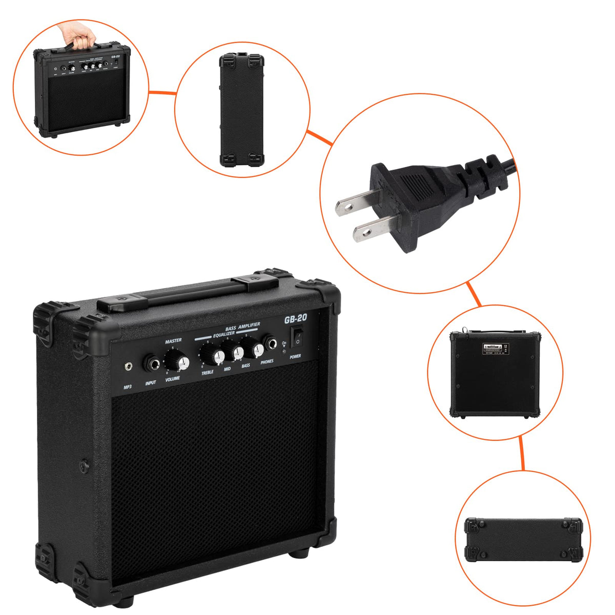 Full Size Flame Design Electric Bass Guitar Kit X859696