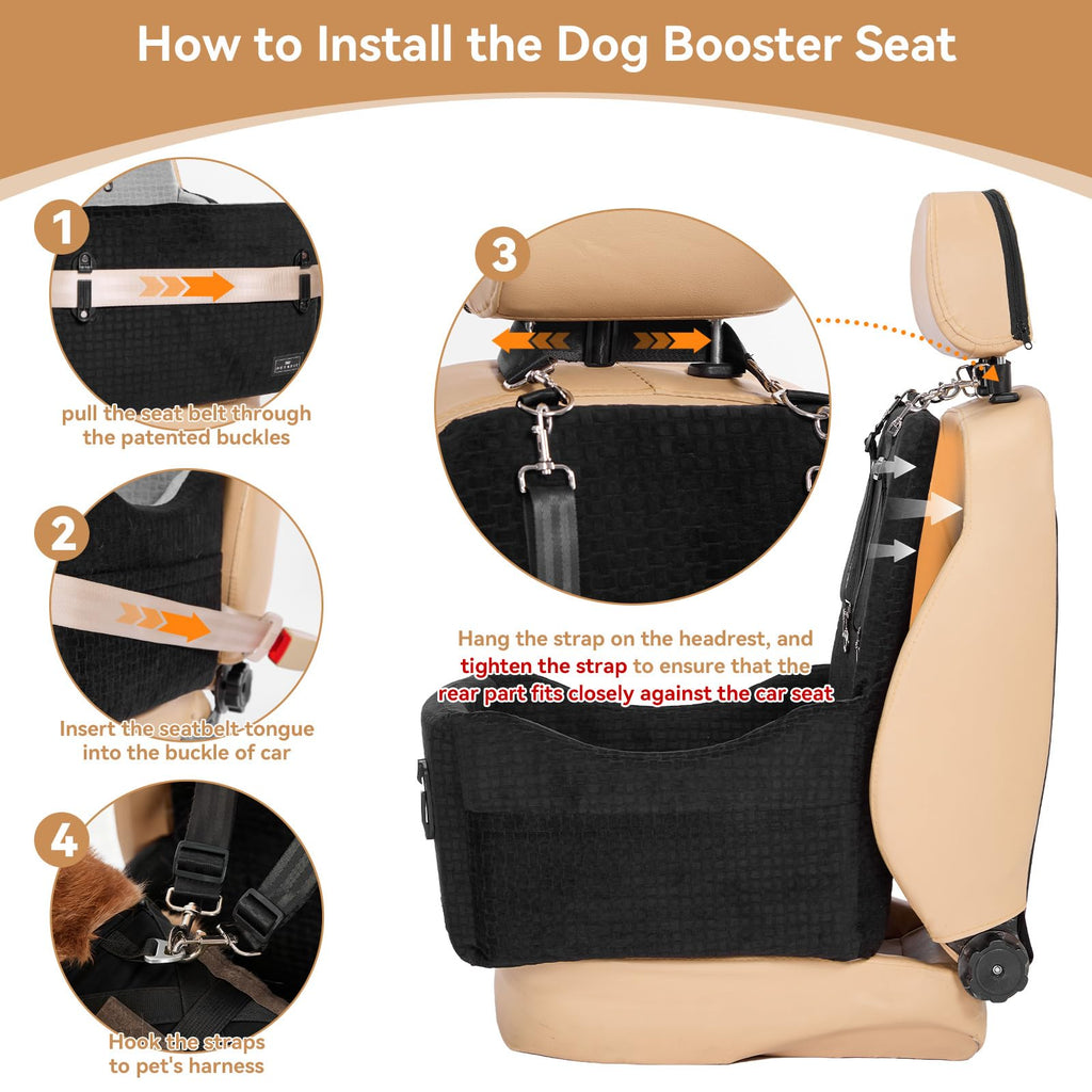 Dog Car Seat with Elevated Cushion Q141137
