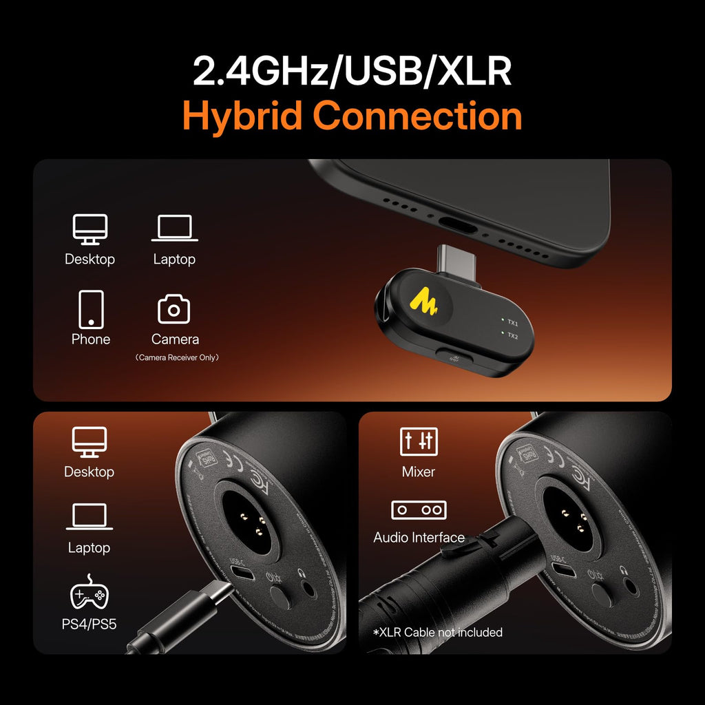 Hybrid Wireless Podcast Microphone W1340