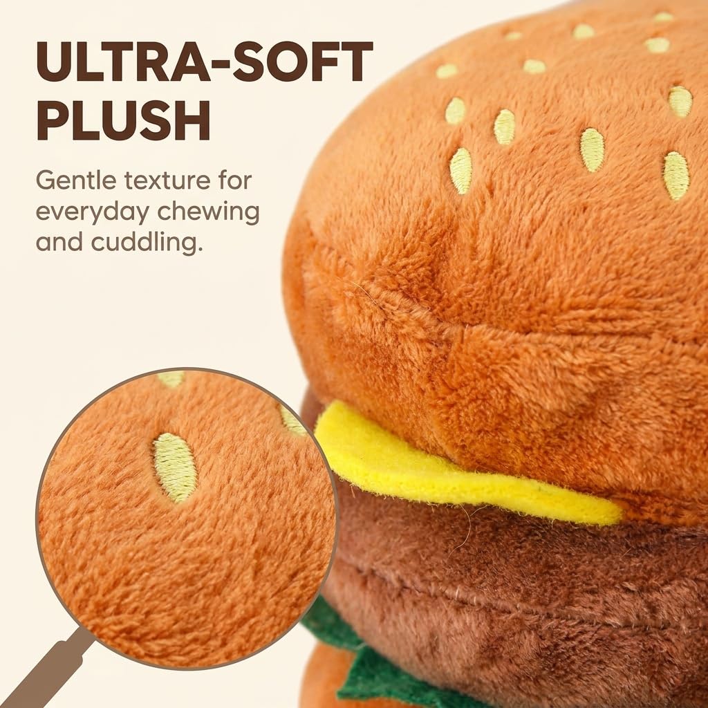 Hamburger Shape Dog Squeaky Toy K8400