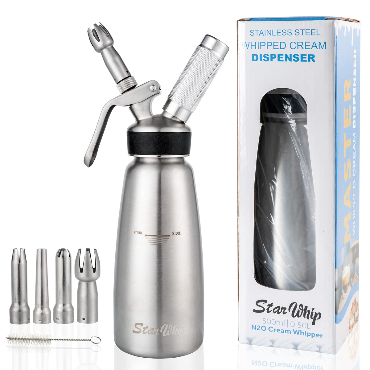 Spare Parts and Accessories for Whipped Cream Dispenser 304 Stainless Steel W348305