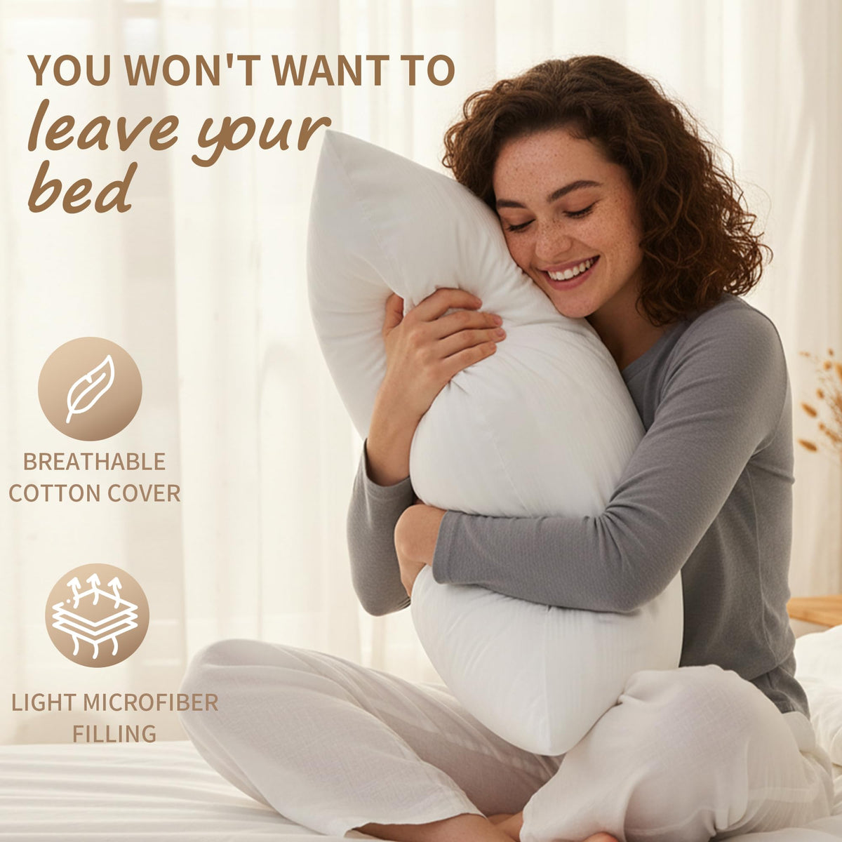 King Size Down Alternative Pillows Set of 2 R5807