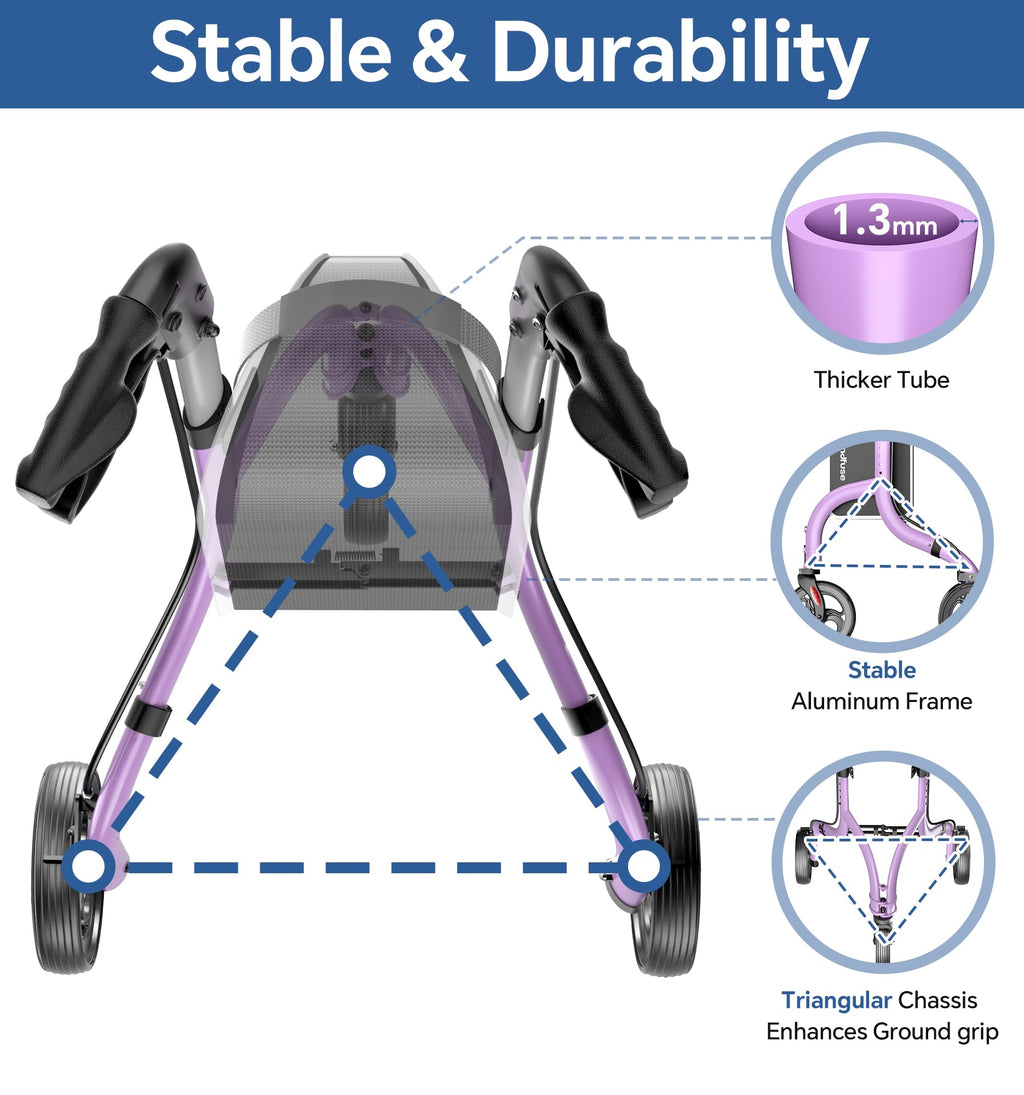 Lightweight Foldable Aluminum 3 Wheel Walkers Q359880