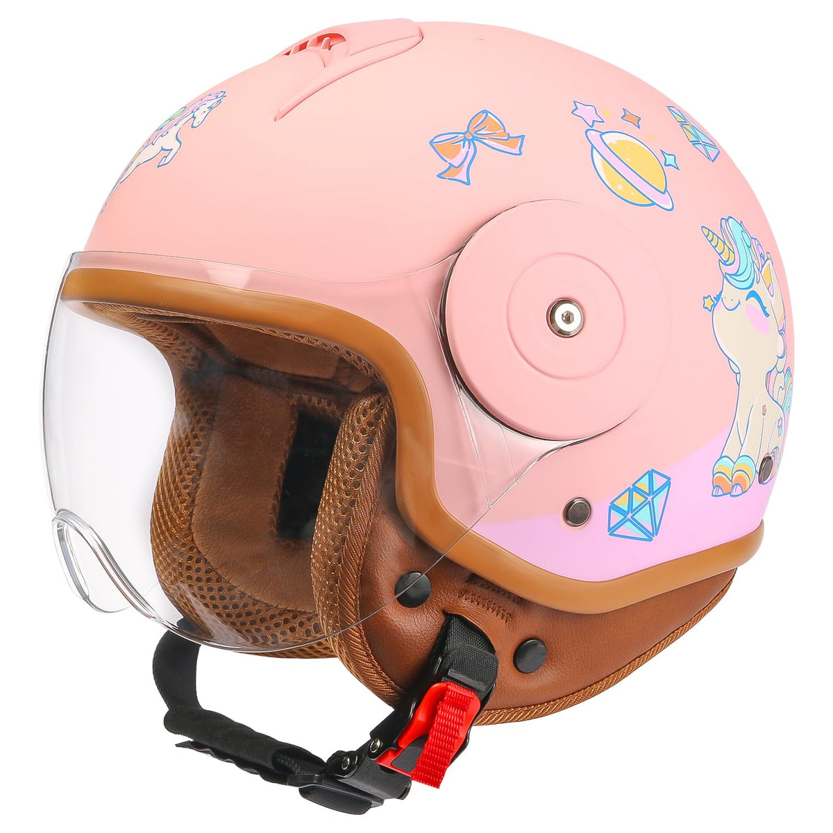 Kids 3/4 Open Face Motorcycle Helmet Y40120