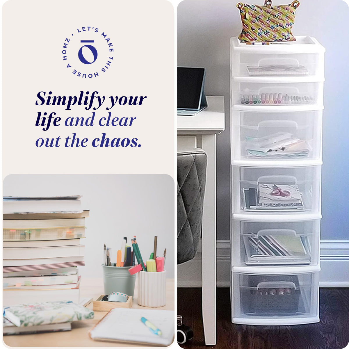 6-Tier Storage Cart with Removable Wheels N83896