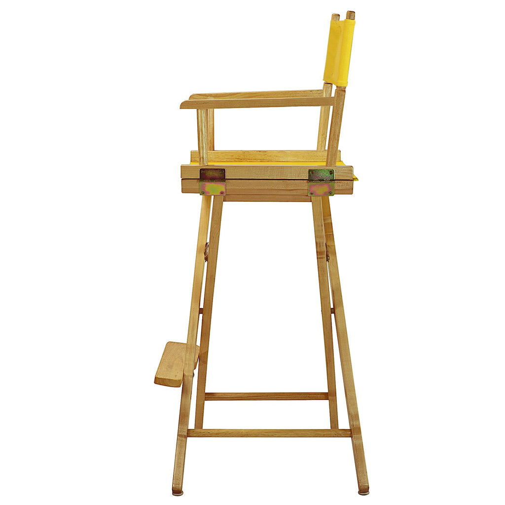 Bar Height Natural Frame Gold Canvas Director Chair G686760