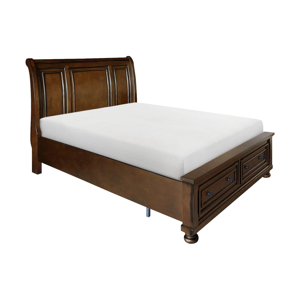 California King Platform Bed Frame with Storage Drawers V24385