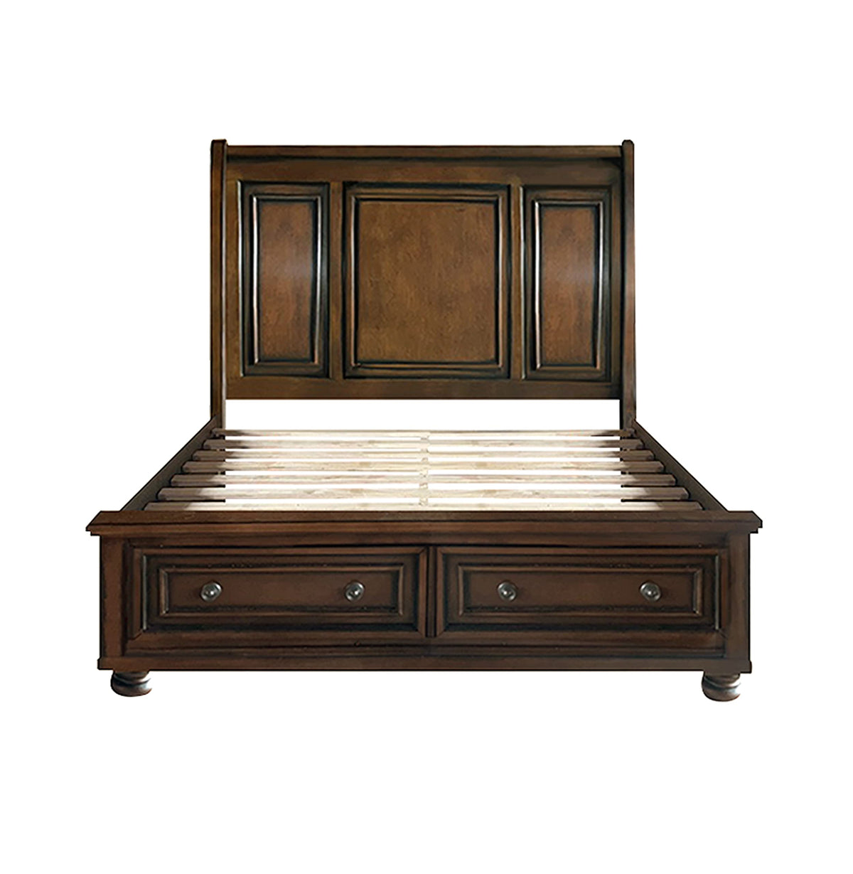California King Platform Bed Frame with Storage Drawers V24385