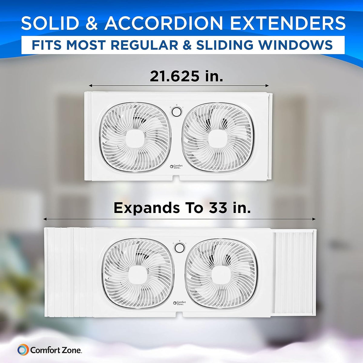 Twin Window Fan with 2 Speeds T842