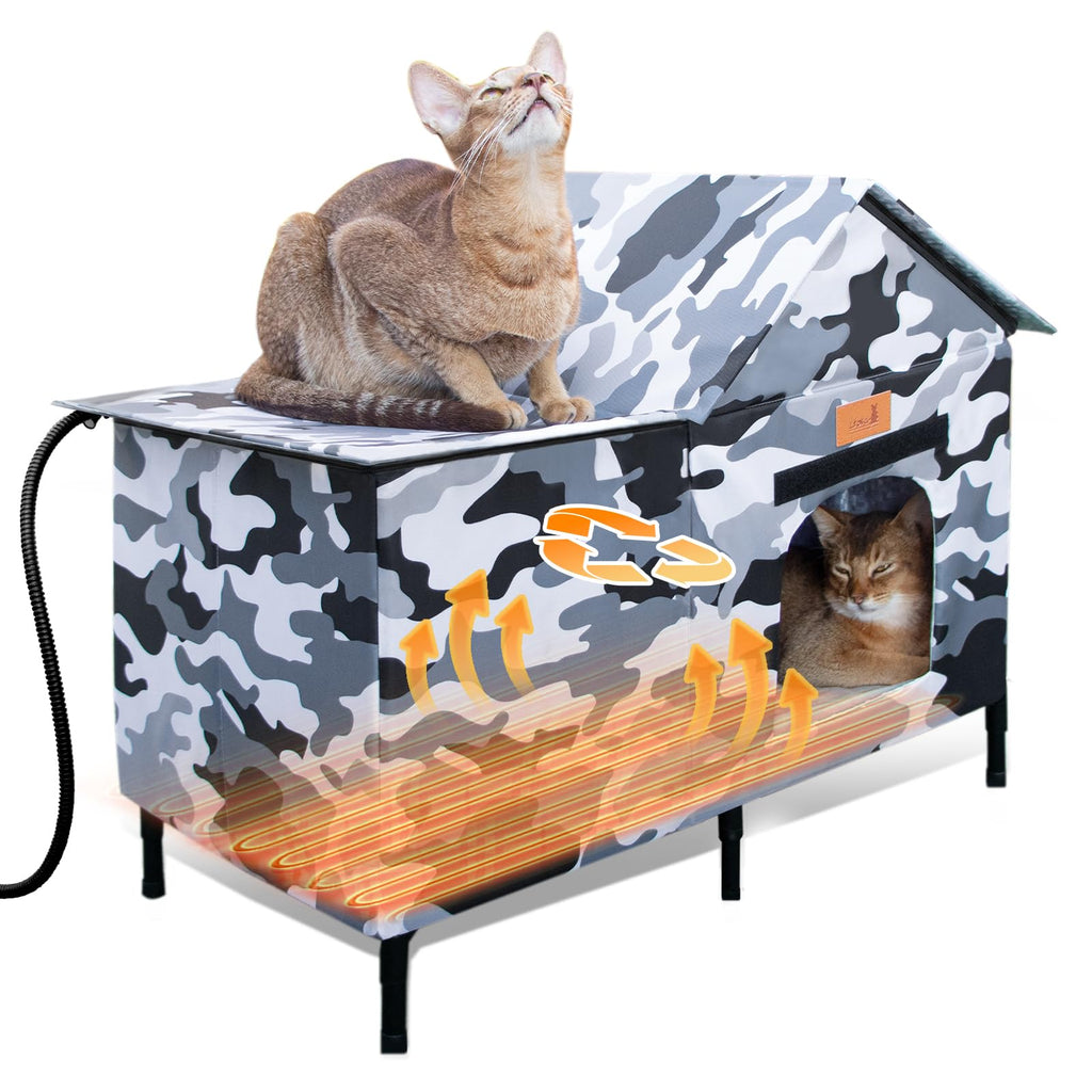 Extra Large Heated Weatherproof Cat House P85970