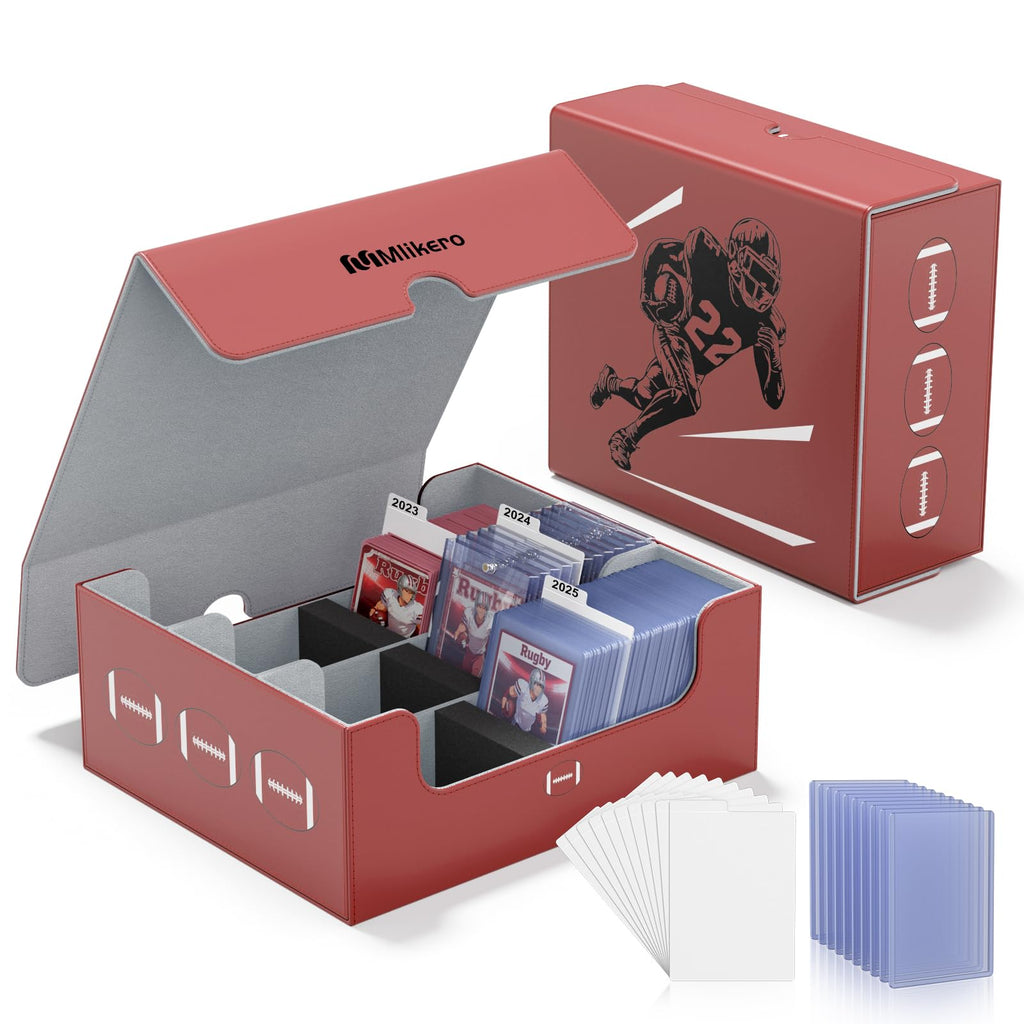 Football Card Storage Box with Magnetic Closure G525