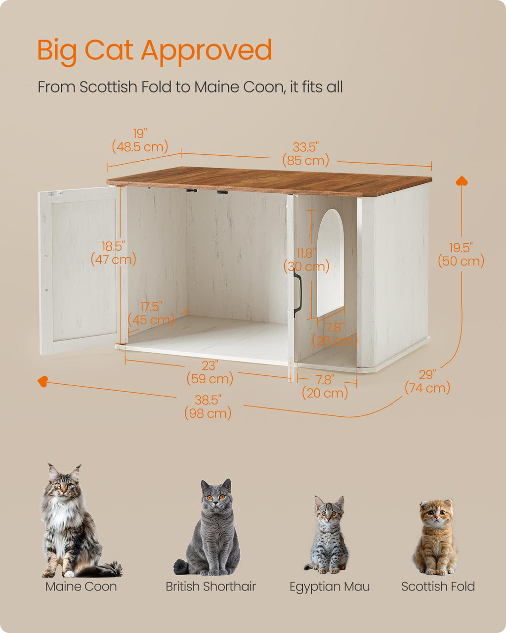 Modern Cat Litter Box Enclosure I50862