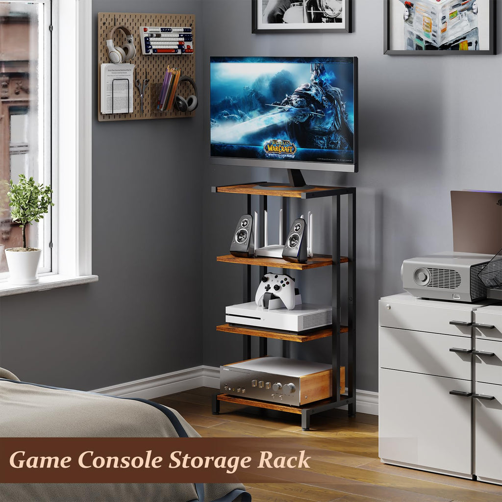 4-Tier Wooden AV Media Stand D217489