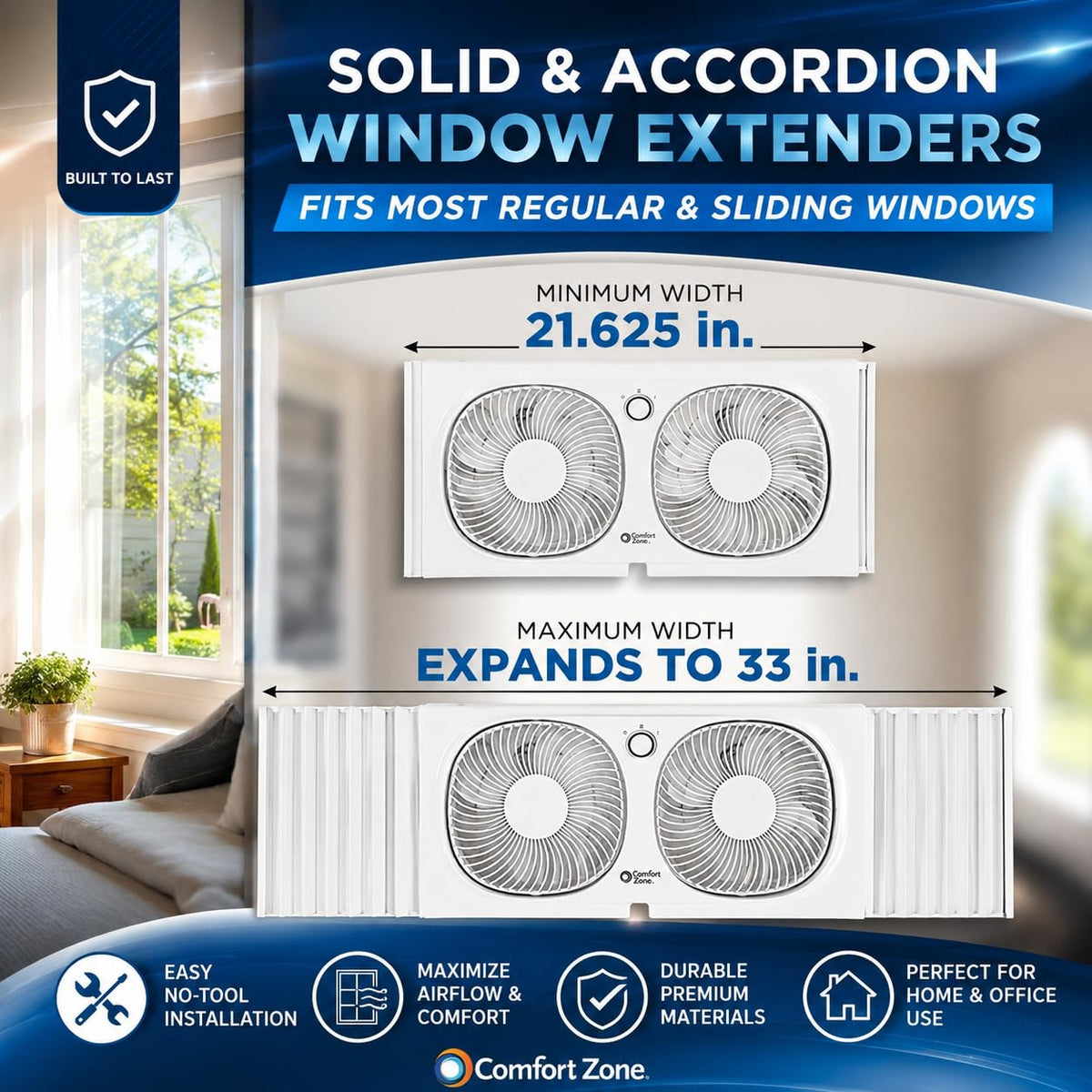 Twin Window Fan with 2 Speeds T842