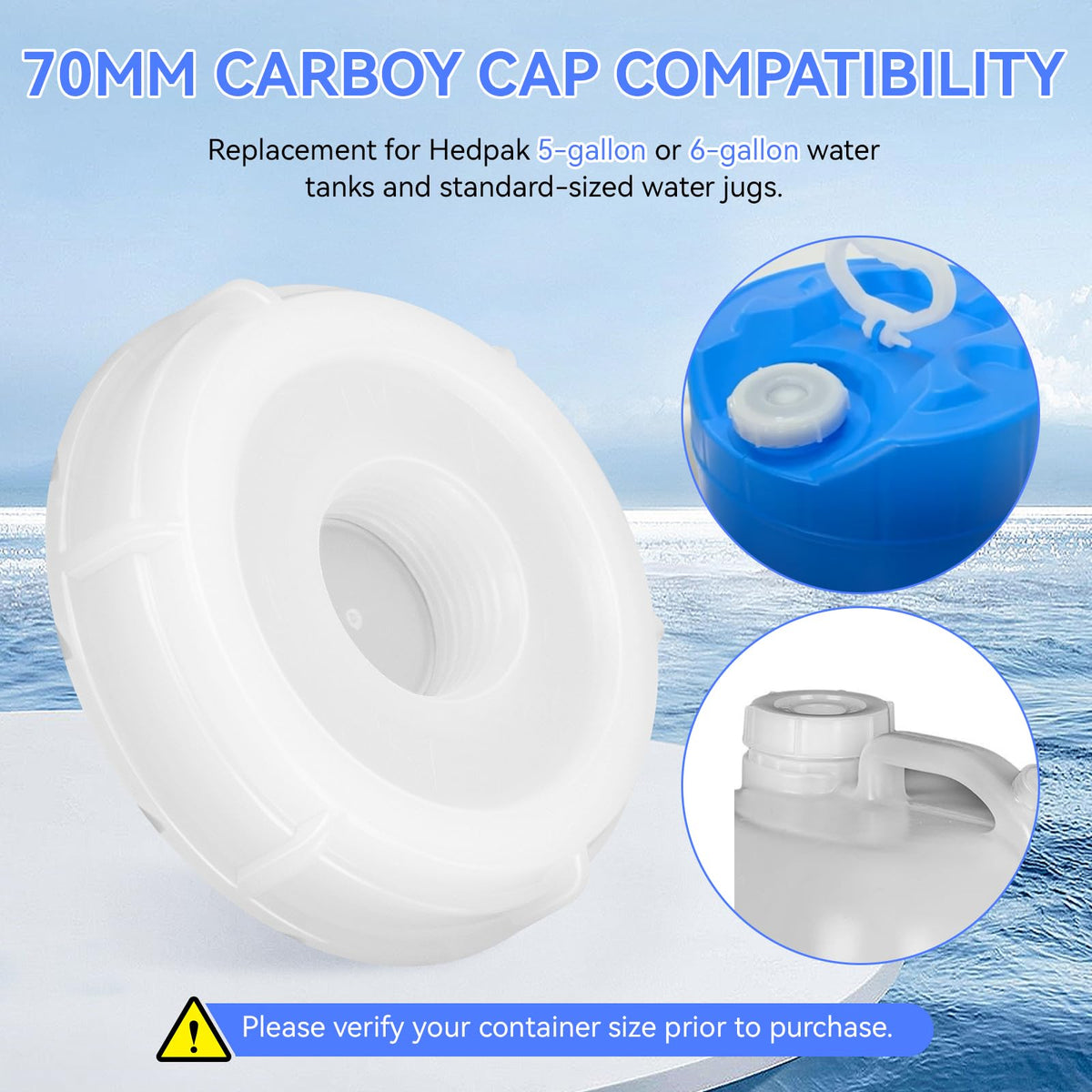 70MM Carboy Cap B82070