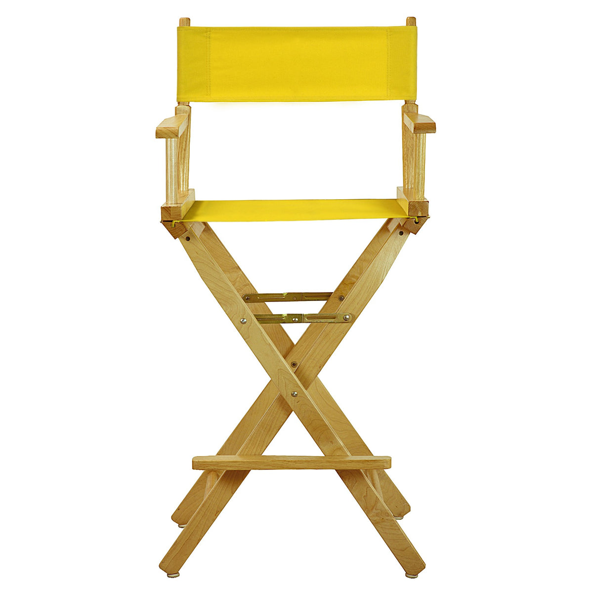 Bar Height Natural Frame Gold Canvas Director Chair G686760
