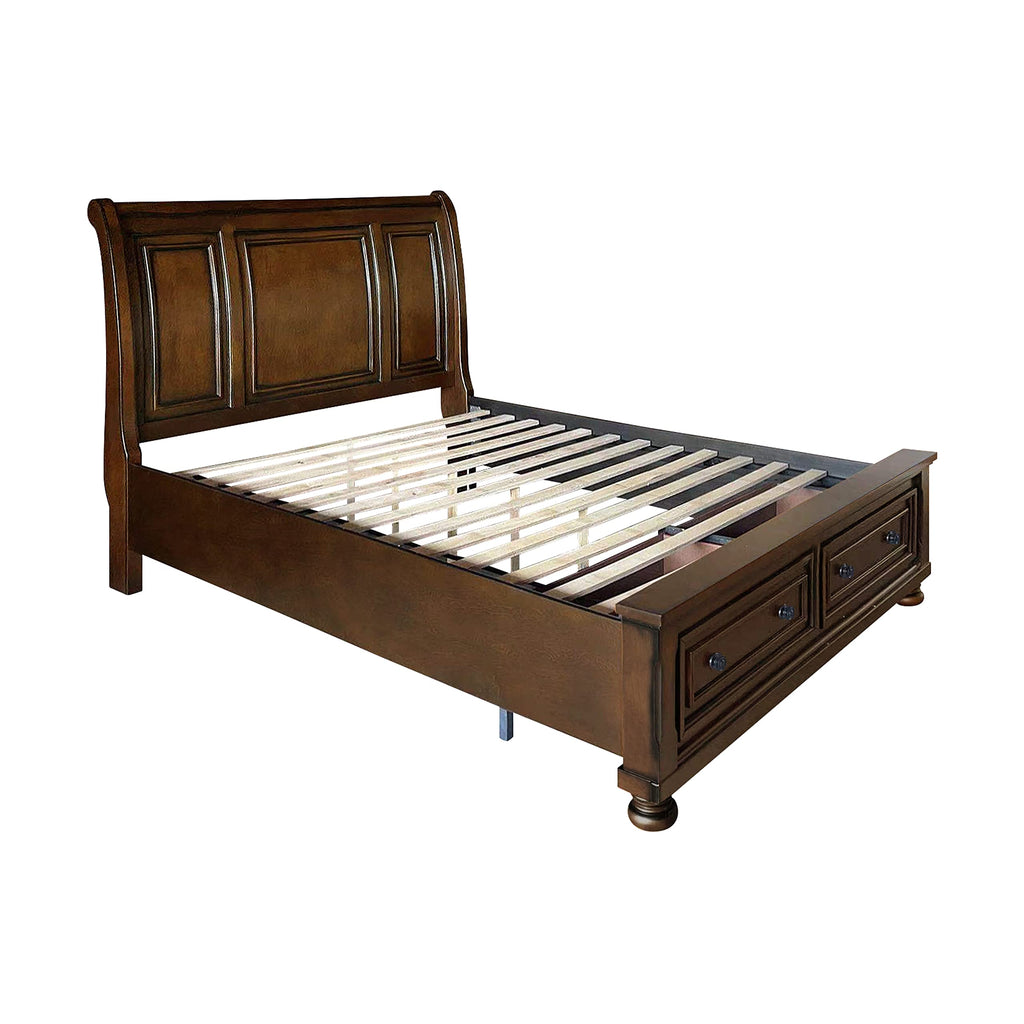 California King Platform Bed Frame with Storage Drawers V24385