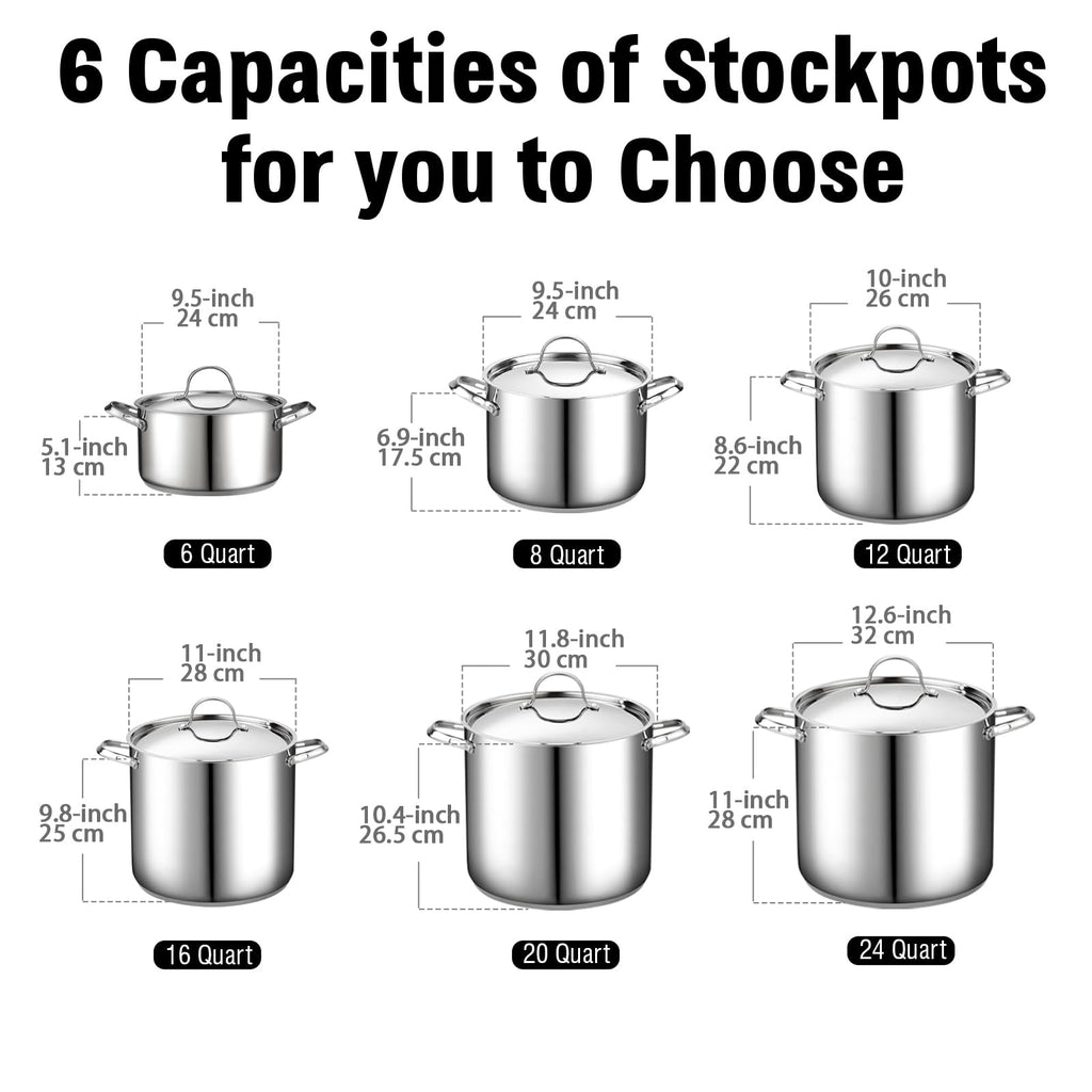 8 Quart Stainless Steel Stock Pot W8500