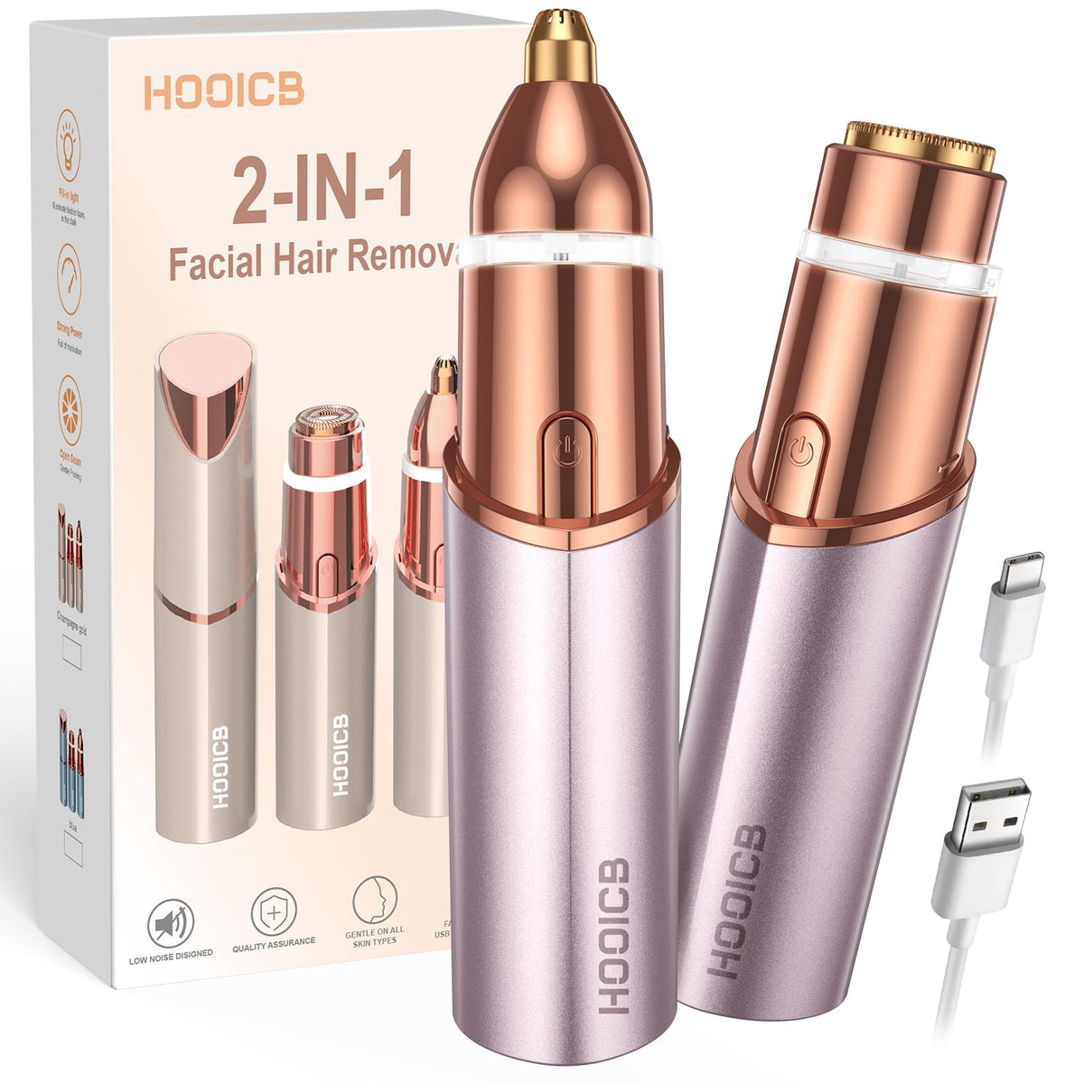 2 in 1 Electric Facial Hair Removal D16724