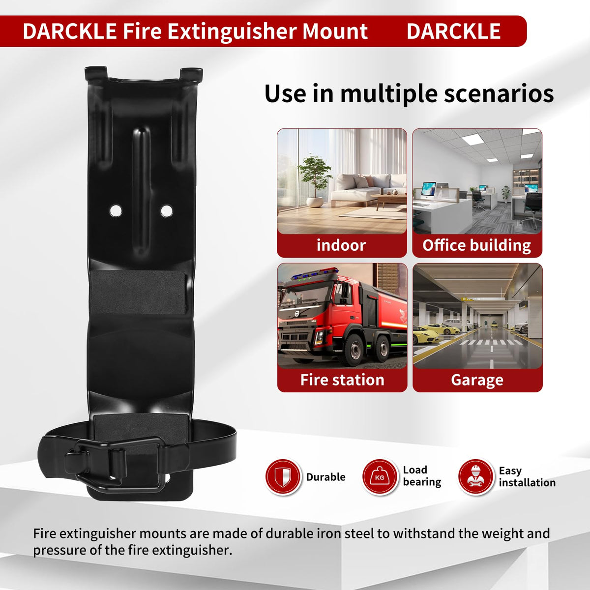 2.5LB Fire Extinguisher Wall Mount Metal Bracket H786718
